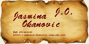 Jasmina Okanović vizit kartica